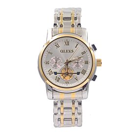 OLEVS 2859 Stainless Steel Men Watches Top Brand Luxury Chronograph Waterproof Business Sport Man Quartz Wristwatches Clock