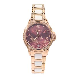 OLEVS 6610 Watch for Women luxury Automatic Mechanical butterfly ceramics with Stainless Steel lady watch