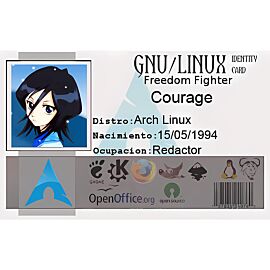 Benefit Pay GNU/Linux Freedom Fighter Identity Card