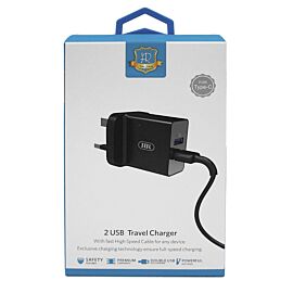 HR travel charger 2USB